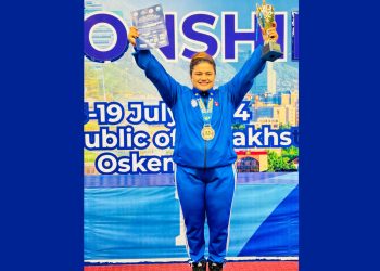 दीपालाई वर्ल्ड स्ट्रेन्थलिफ्टिङ एण्ड इन्क्लाइन बेन्च प्रेसमा स्वर्ण पदक