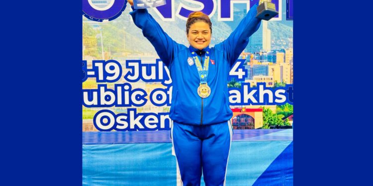 दीपालाई वर्ल्ड स्ट्रेन्थलिफ्टिङ एण्ड इन्क्लाइन बेन्च प्रेसमा स्वर्ण पदक