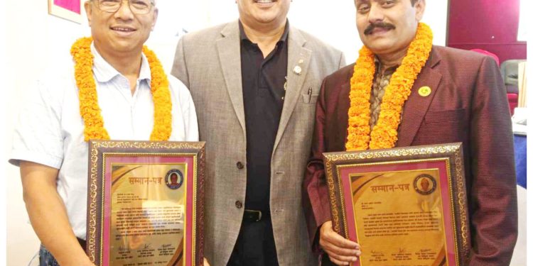 वरिष्ठ मुटुरोग विशेषज्ञ प्राडा राजेन्द्र कोजु ‘गुणलक्ष्मी स्मृति रोटरी स्वास्थ्य सम्मान’ बाट सम्मानित