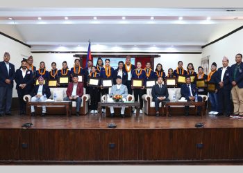 खेलाडी टिकाइराख्‍न  नीतिगत र व्यवहारिक  व्‍यवस्था जरूरी छ : खेलकुद मन्त्री चौधरी