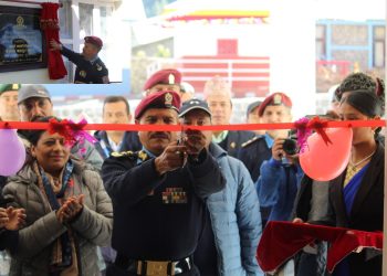 प्रहरी महानिरीक्षक कुँवरबाट जिल्ला प्रहरी कार्यालय मनाङमा नवनिर्मित भवनहरू उद्‍घाटन