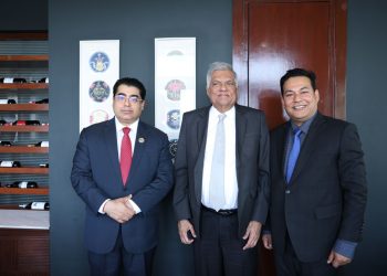 श्रीलंकाका पूर्वराष्ट्रपति रनिल विक्रमासिङ्घे र सांसद ढकालबीच भेट