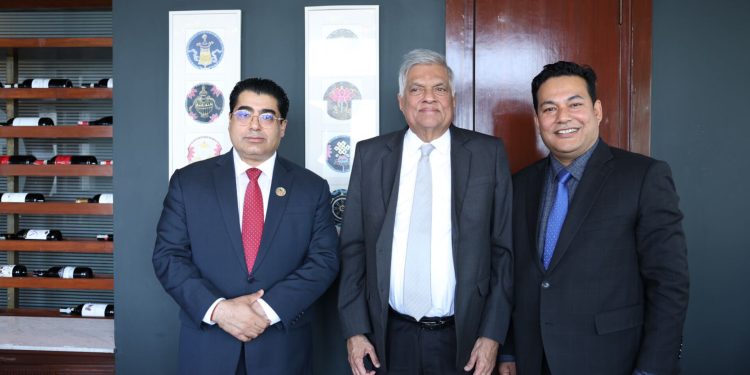 श्रीलंकाका पूर्वराष्ट्रपति रनिल विक्रमासिङ्घे र सांसद ढकालबीच भेट