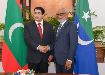 सांसद ढकालले भेटे मानदिपसका सभामुख अब्दुद रहीम अब्दुल्ला