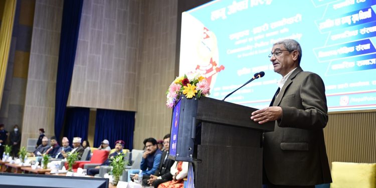 गृहमन्त्री रमेश लेखकको प्रमुख आतिथ्यतामा लागूऔषध विरूद्धको महाअभियान शुभारम्भ