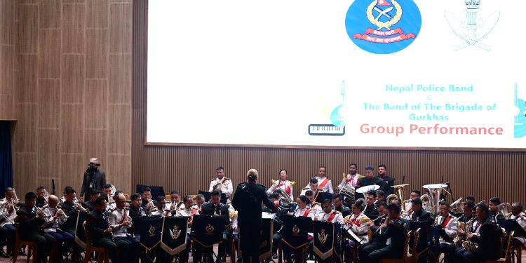 बैण्ड अफ द ब्रिगेड अफ गोर्खाज्‌ र नेपाल प्रहरीको संयुक्त बैण्ड कन्सर्ट कार्यक्रम 
