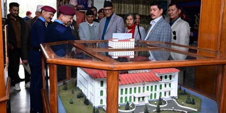 नेपाल प्रहरी प्रधान कार्यालयको निरीक्षण तथा अवलोकन