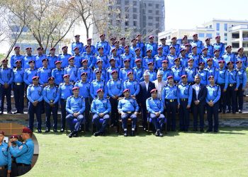 ६० जना प्रहरी निरीक्षकहरूलाई दर्ज्यानी चिन्ह
