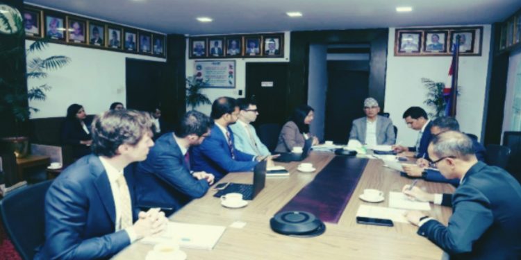 अर्थमन्त्री र अन्तर्राष्ट्रिय मुद्रा कोष मिसन प्रमुखबीच शिष्टाचार भेटवार्ता