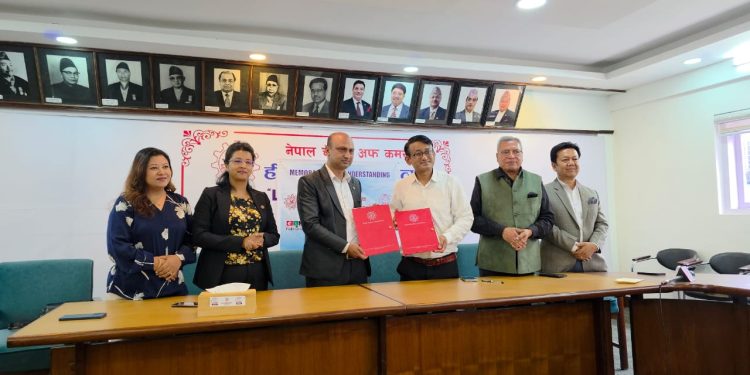 क्यान महासंघ र नेपाल चेम्बर अफ कमर्सबीच नेपालको सूचना प्रविधि क्षेत्र सुदृढ गर्न रणनीतिक समझदारी पत्रमा हस्ताक्षर
