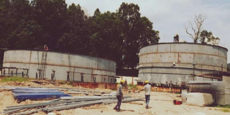 चितवनको लोथर खोला र राप्ती दोभानको किनारमा पेट्रोलियम पदार्थ भण्डारण गृह निर्माण