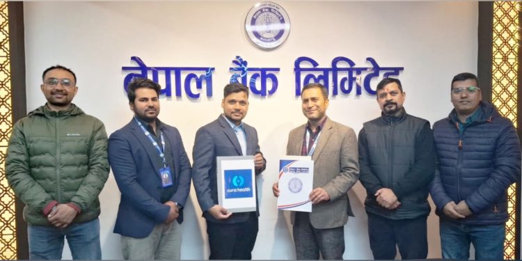 नेपाल बैंक र क्यूरा हेल्थ बीच विशेष स्वास्थ्य सेवा छुट सम्बन्धी सम्झौता
