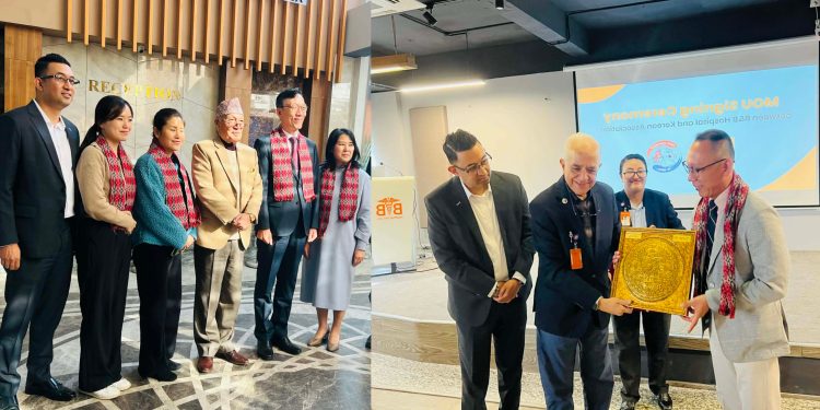 बी एण्ड बी अस्पताल र कोरियन एशाेसिएसनबिच समझदारीमा हस्ताक्षर