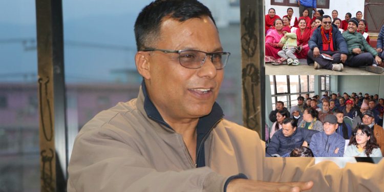 काठमाडौंमा रहेका मतदातासँग गोरखाका कांग्रेस उम्मेदवार दवाडीले गरे अन्तरक्रिया