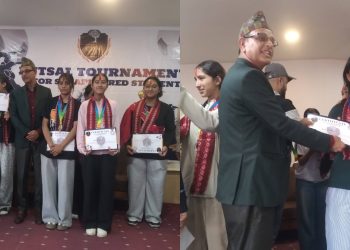 सीबीएम् कलेजद्वारा फुटसलमा विजयी प्रथमलाई १० हजार रुपैयाँ नगदसहित सम्मान